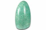 Free-Standing Chatoyant Polished Amazonite - Madagascar #349361-2